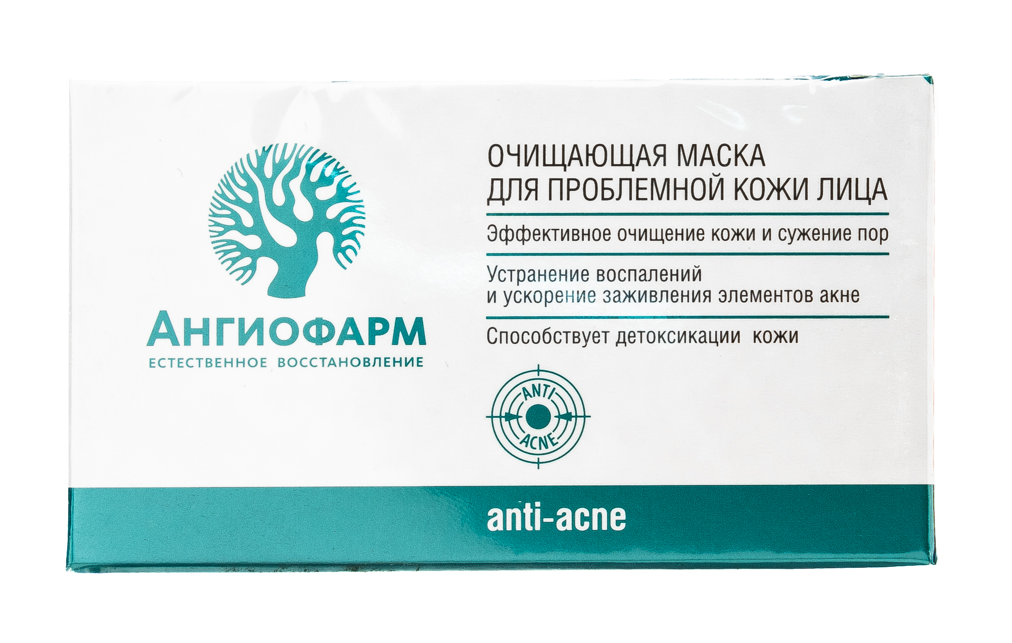  Очищающая маска для проблемной кожи лица 200 мл (Ангиофарм, Проблемная кожа) фото 1