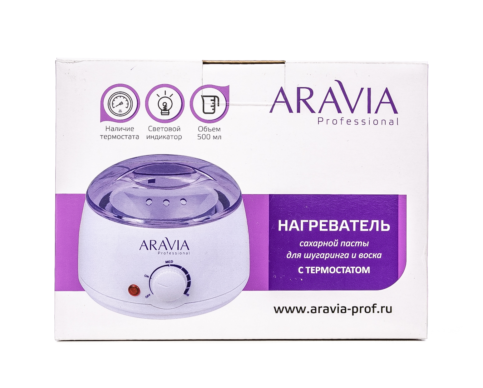 Аравия Профессионал Нагреватель с термостатом (воскоплав) 500 мл, 1 шт (Aravia Professional, Аксессуары) фото 4