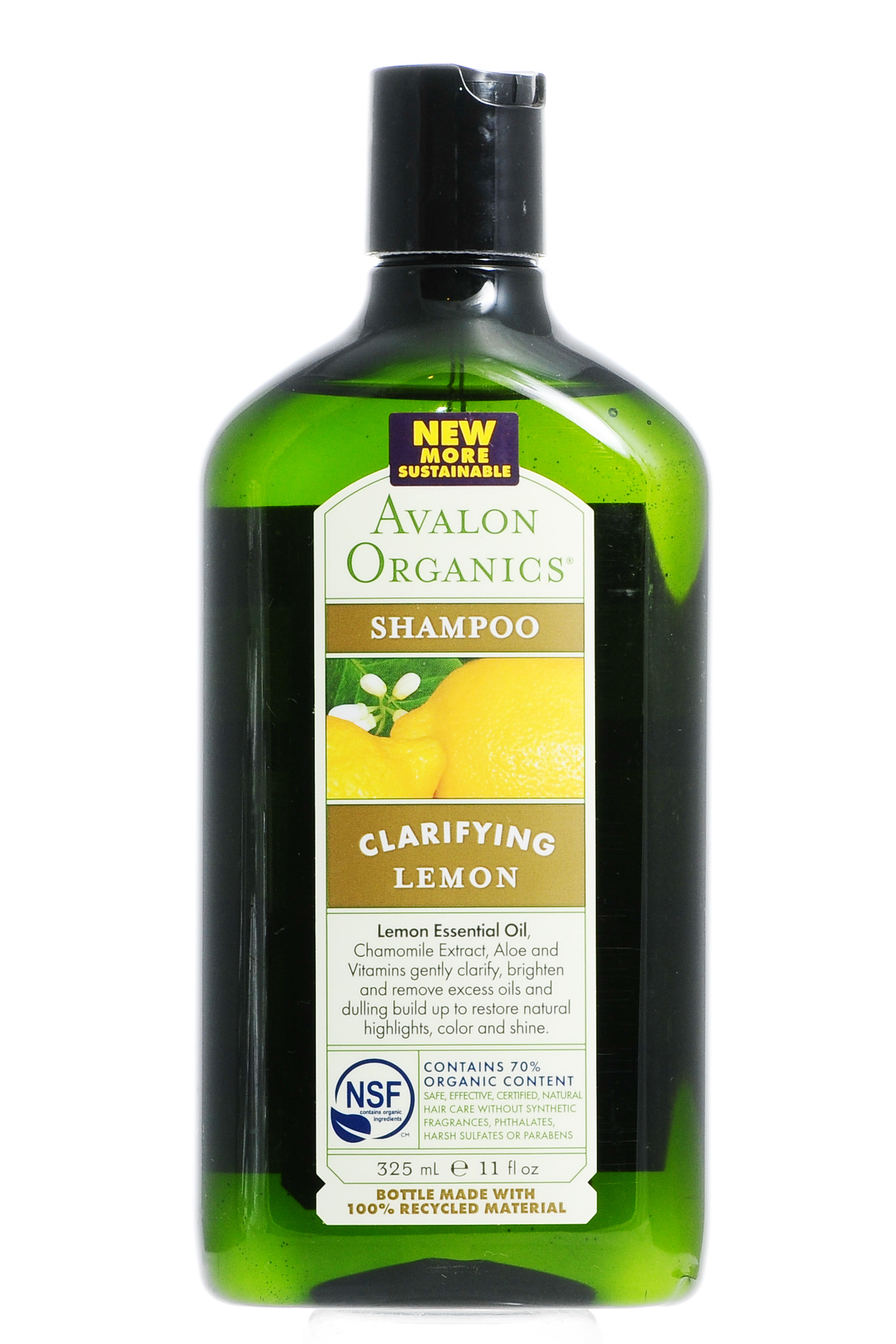 Авалон Органик Очищающий шампунь Лимон 325 мл (Avalon Organic, Shampoo) фото 2