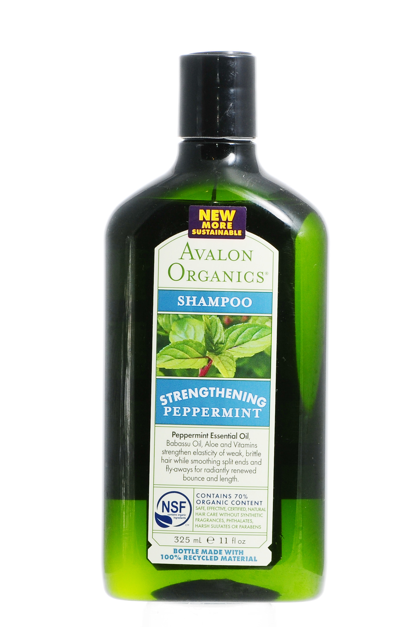 Авалон Органик Укрепляющий шампунь Мята 325 мл (Avalon Organic, Shampoo) фото 3