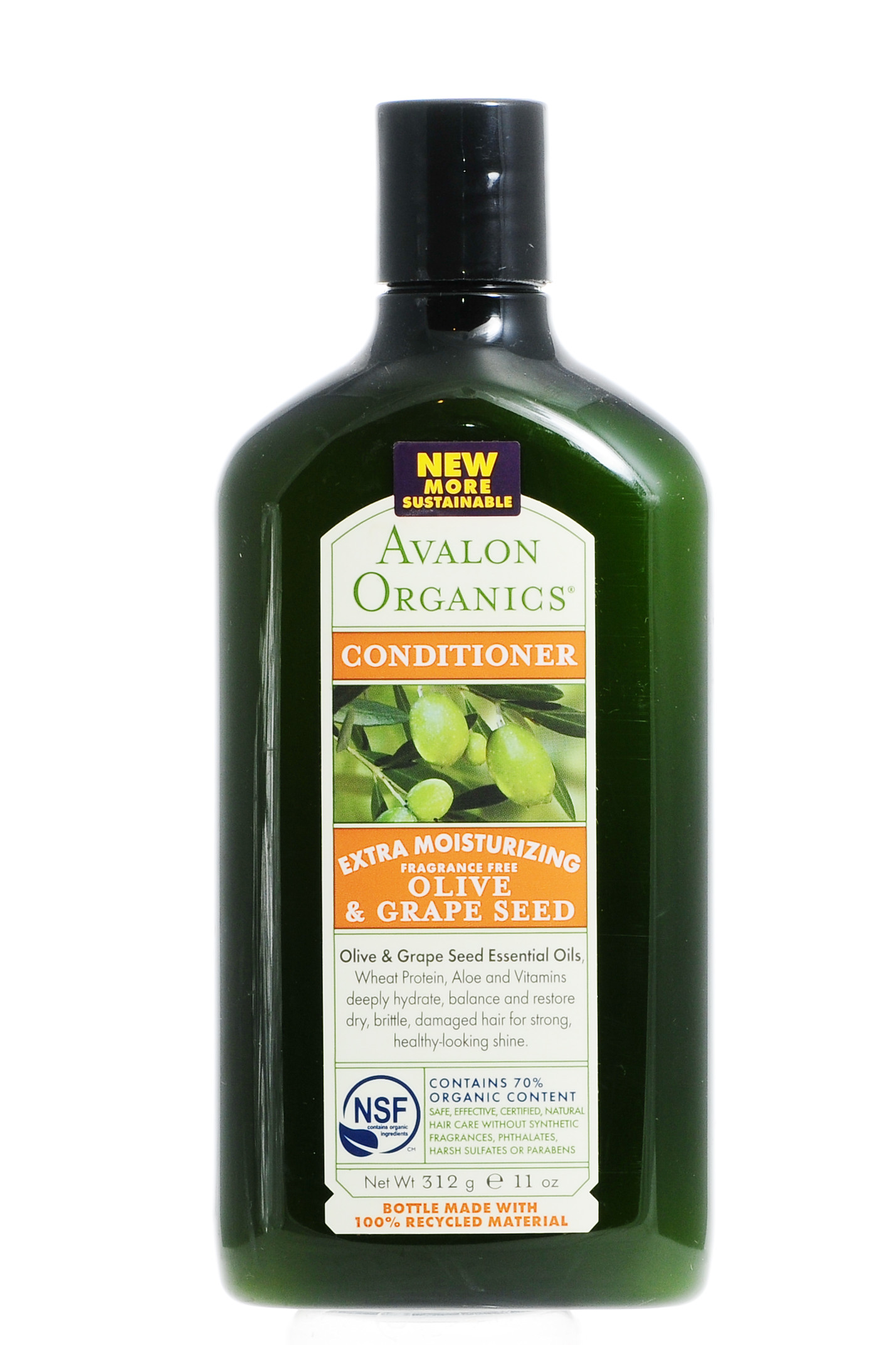 Авалон Органик Увлажняющий кондиционер Олива и виноградная косточка 325 мл (Avalon Organic, Shampoo) фото 1