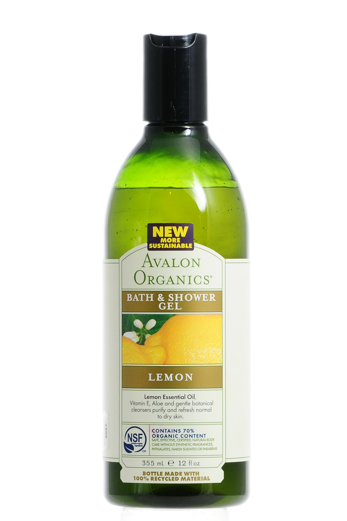 Авалон Органик Гель для душа Лимон 355 мл (Avalon Organic, Bath & Shower) фото 2