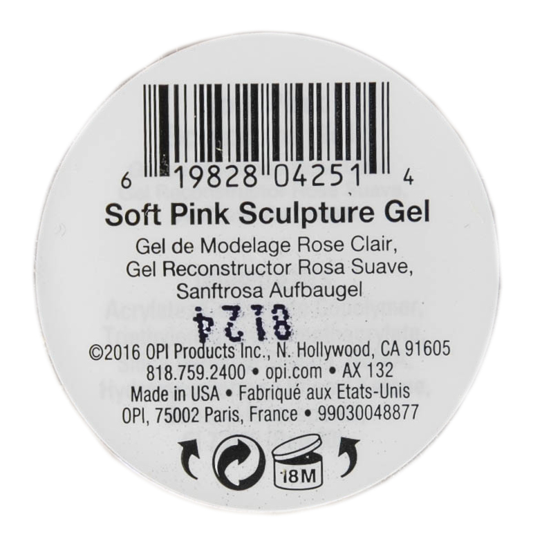 Опи Гель непрозрачный розовый скульптурный Opaque Pink Scpltng Gel 10 гр (O.P.I, Axium gel system) фото 2