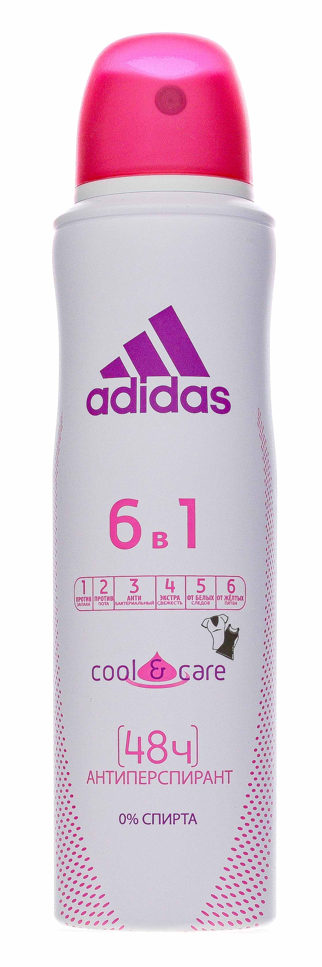 Адидас Дезодорант-антиперспирант спрей 6 в 1 для женщин, 150 мл (Adidas, Уход за телом) фото 1
