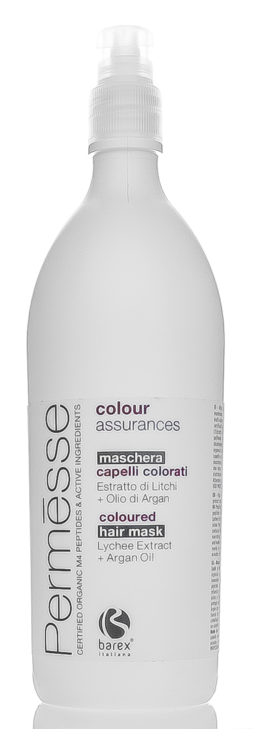 Барекс Маска для окрашенных волос с экстрактом Личи и маслом Арганы Сoloured hair mask with Lychee extract and Argan Oil 1000 мл (Barex, Permesse) Барекс Маска для окрашенных волос с экстрактом Личи и маслом Арганы Сoloured hair mask with Lychee extract and Argan Oil 1000 мл (Barex, Permesse) фото 1