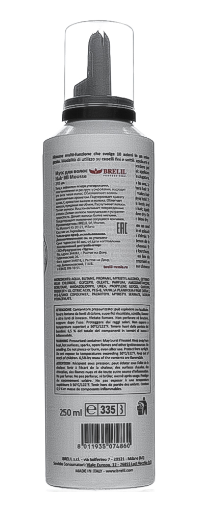 Брелил Профессионал Мусс с эффектом кондиционирования и восстановления всех типов волос, 250 мл (Brelil Professional, Biotraitement Beauty) фото 2