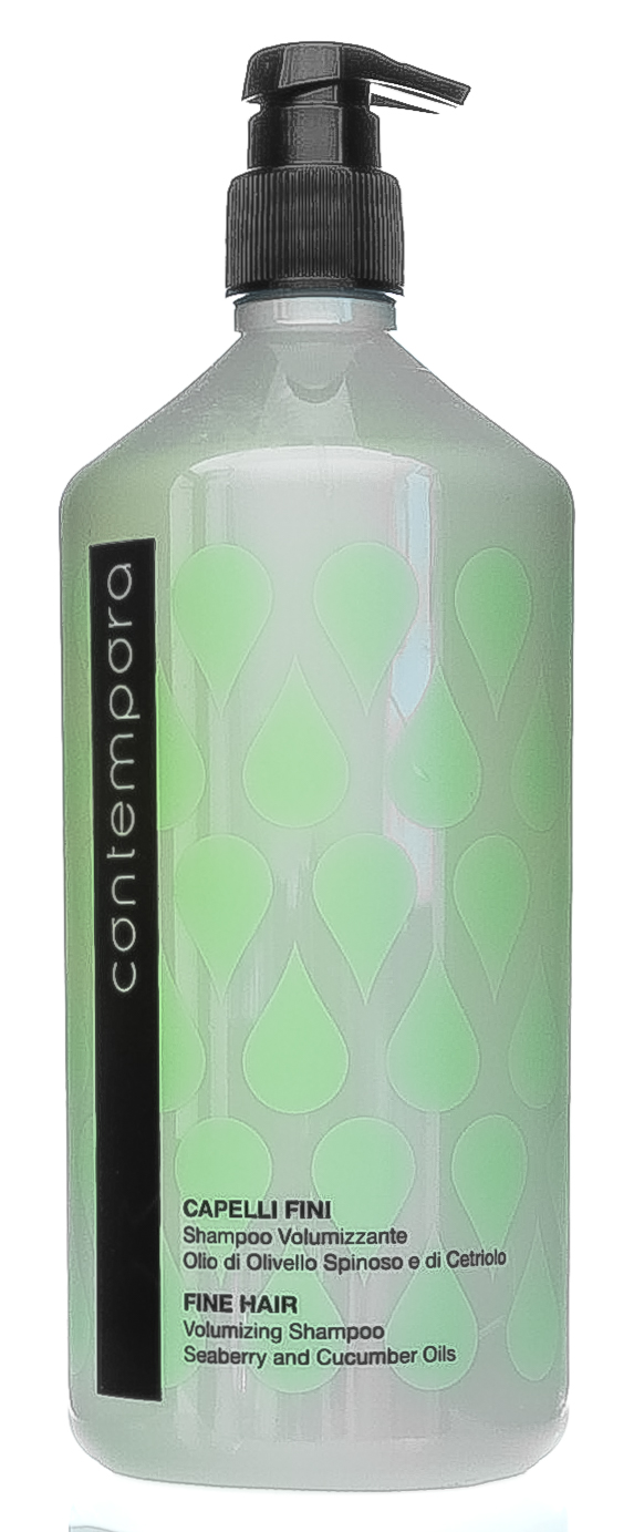 Барекс Шампунь для придания объема с маслом облепихи и огуречным маслом Shampoo Volumizzante Olio di Olivello Spinoso e di Cetriolo 1000 мл (Barex, Contempora) фото 1