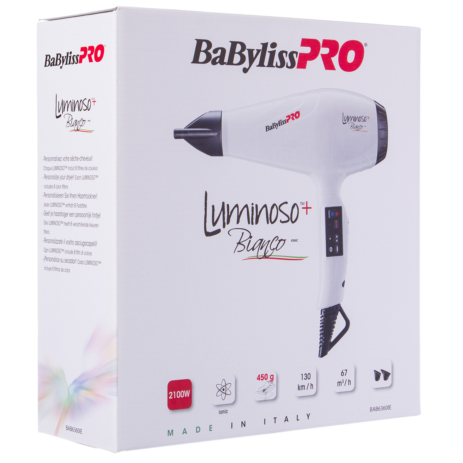 Бэбилисс Фен 2100Вт с 2 насадками, 1 шт (Babyliss, Фены) Бэбилисс Фен 2100Вт с 2 насадками, 1 шт (Babyliss, Фены) фото 3
