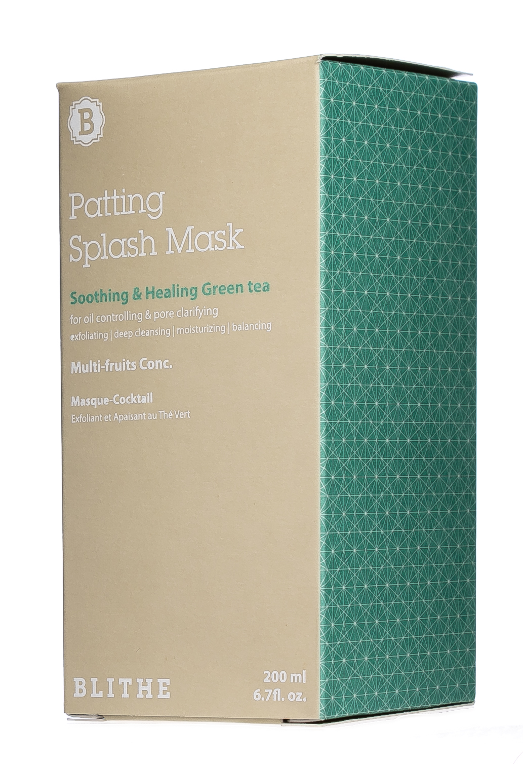 Блайт Сплэш-маска для восстановления «Смягчающий и заживляющий Зеленый Чай», 200мл (Blithe, Blithe уход за лицом) фото 2