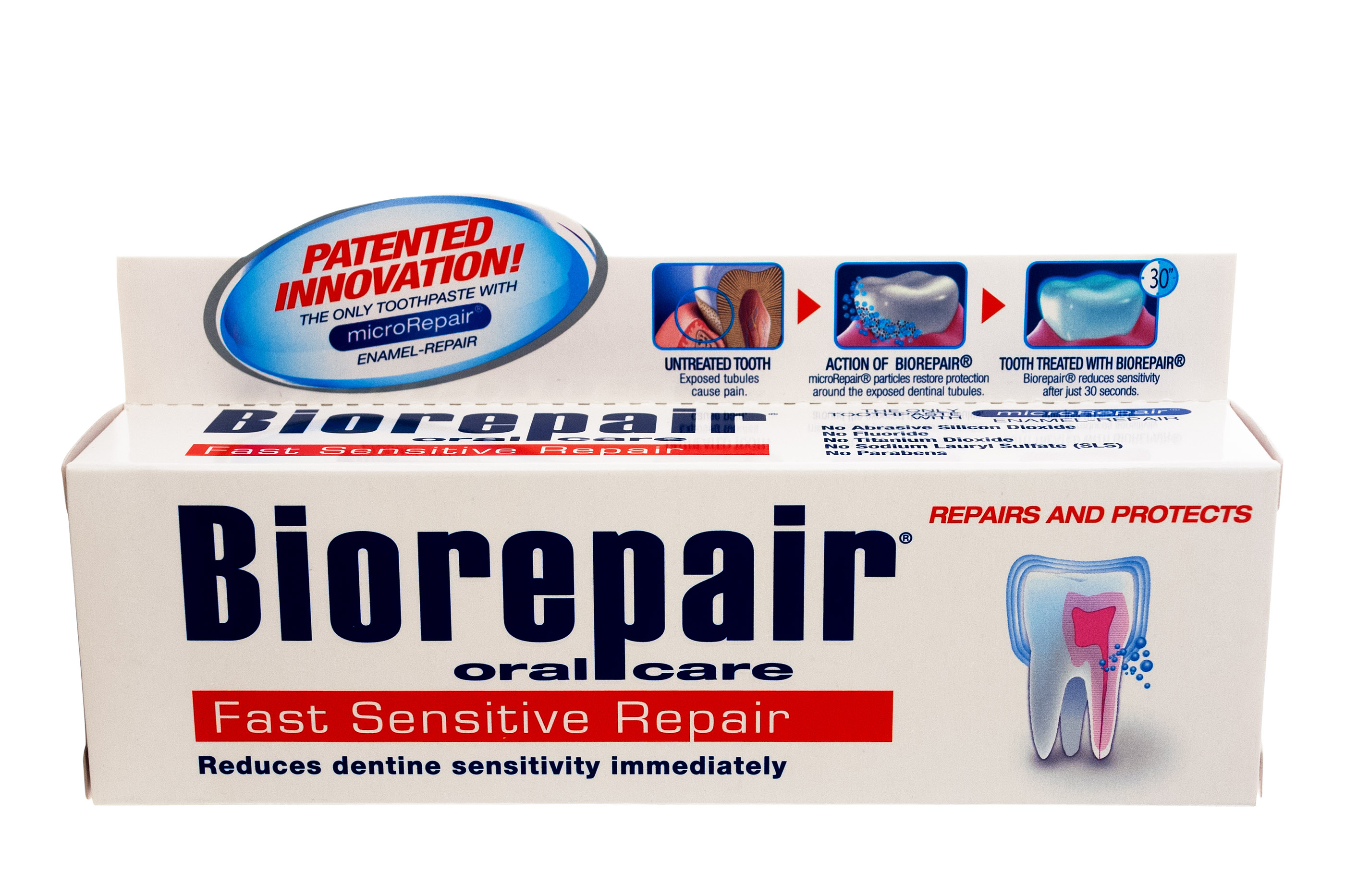 Биорепейр Зубная паста для мгновенного снижения чувствитвительности 75 мл (Biorepair, Чувствительные зубы) фото 2