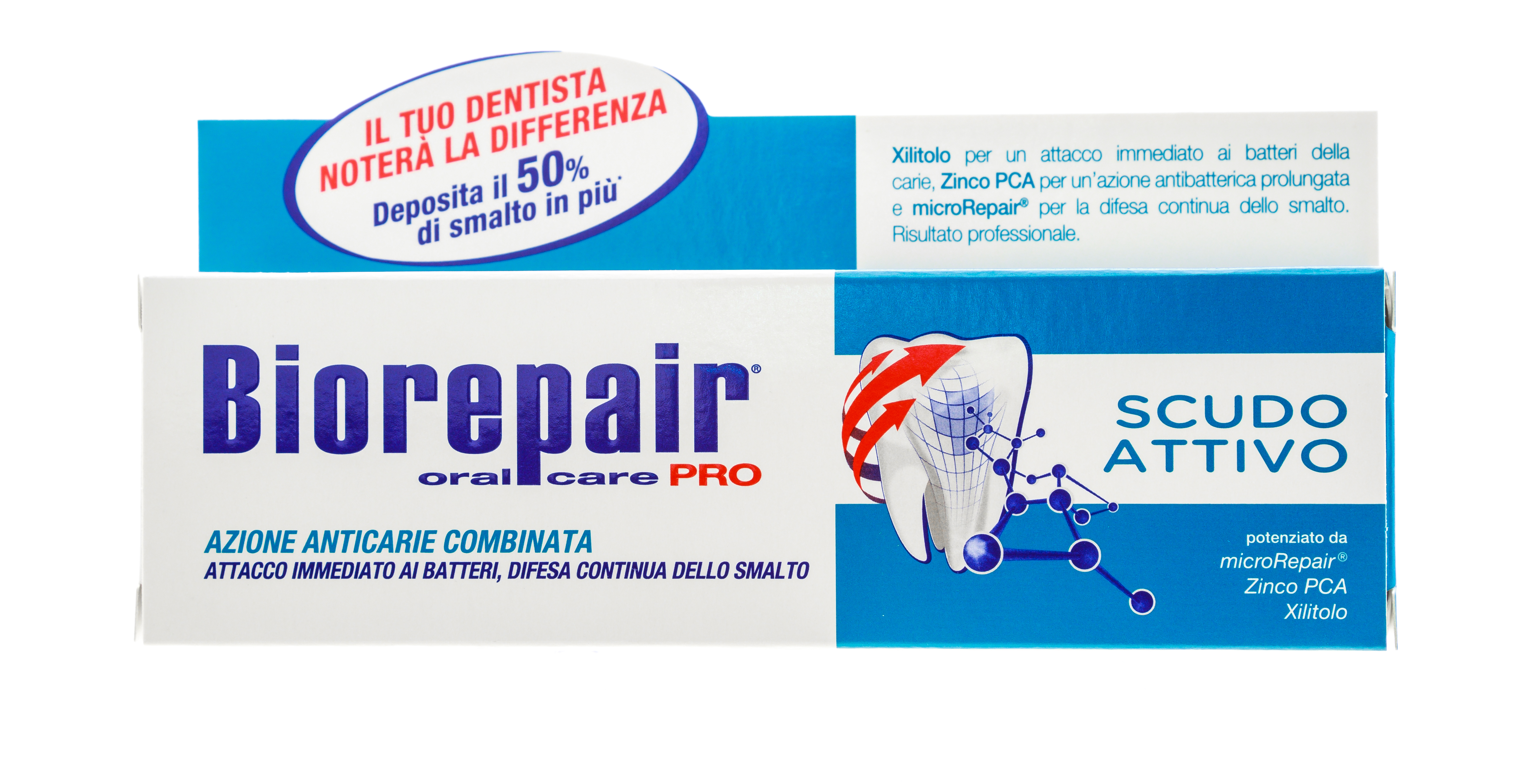 Биорепейр Pro Scudo Active Shield Активная защита эмали зубов 75 мл (Biorepair, Ежедневная забота) фото 2