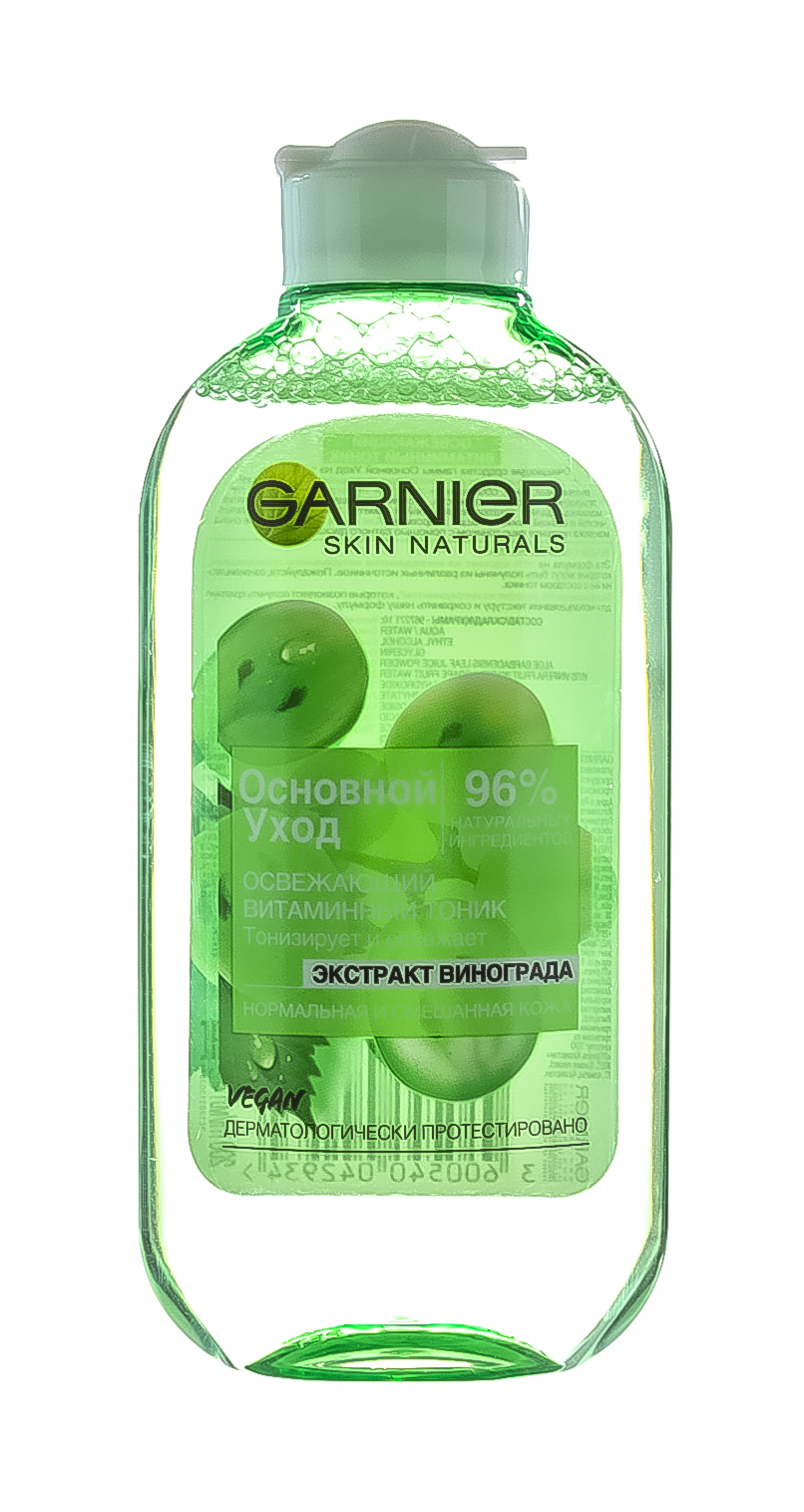 Гарньер Освежающий тоник для нормальной и смешанной кожи, 200 мл (Garnier, Skin Naturals) фото 1