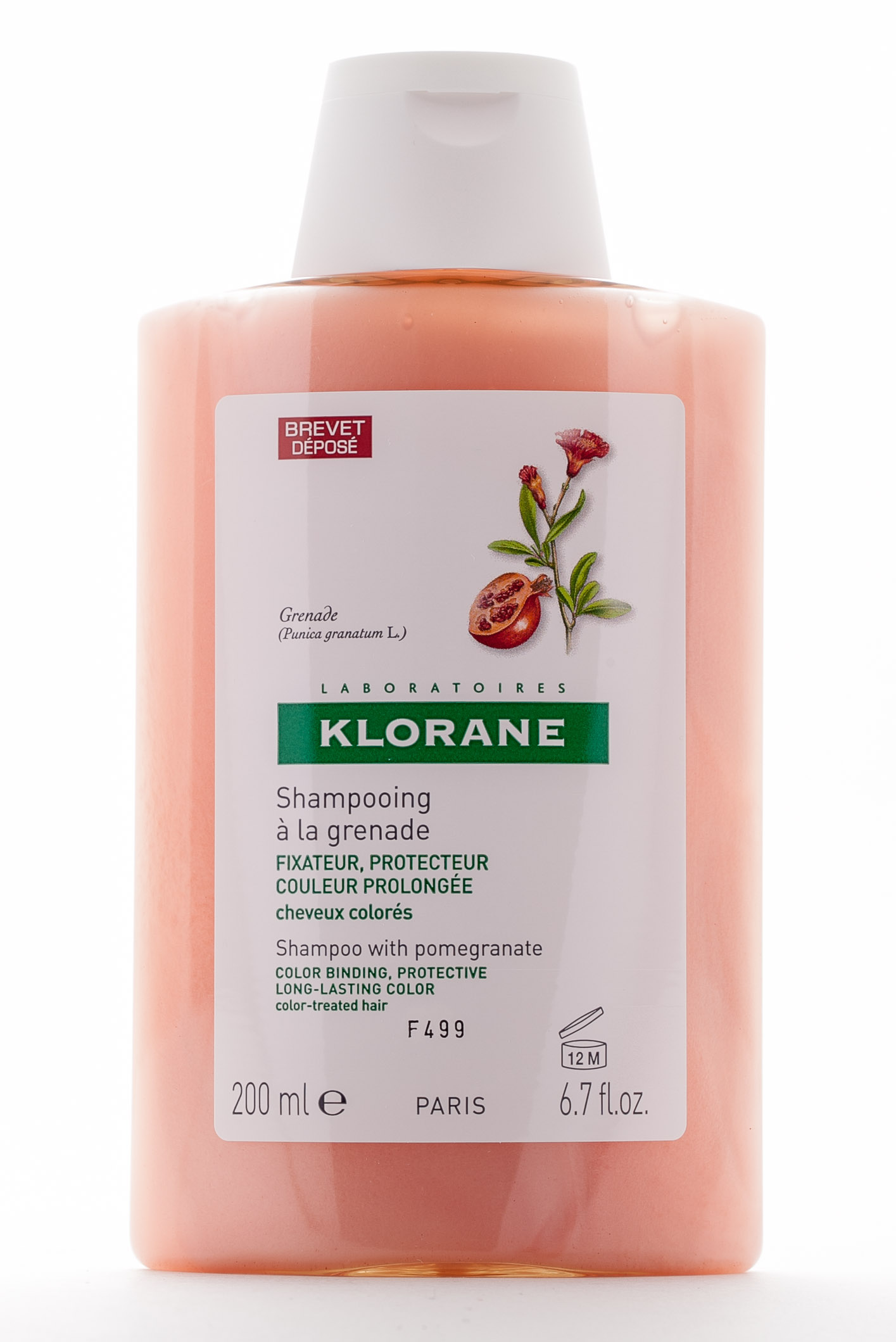 Клоран Шампунь с Гранатом  для окрашенных волос 200 мл (Klorane, Coloured Hair) фото 4