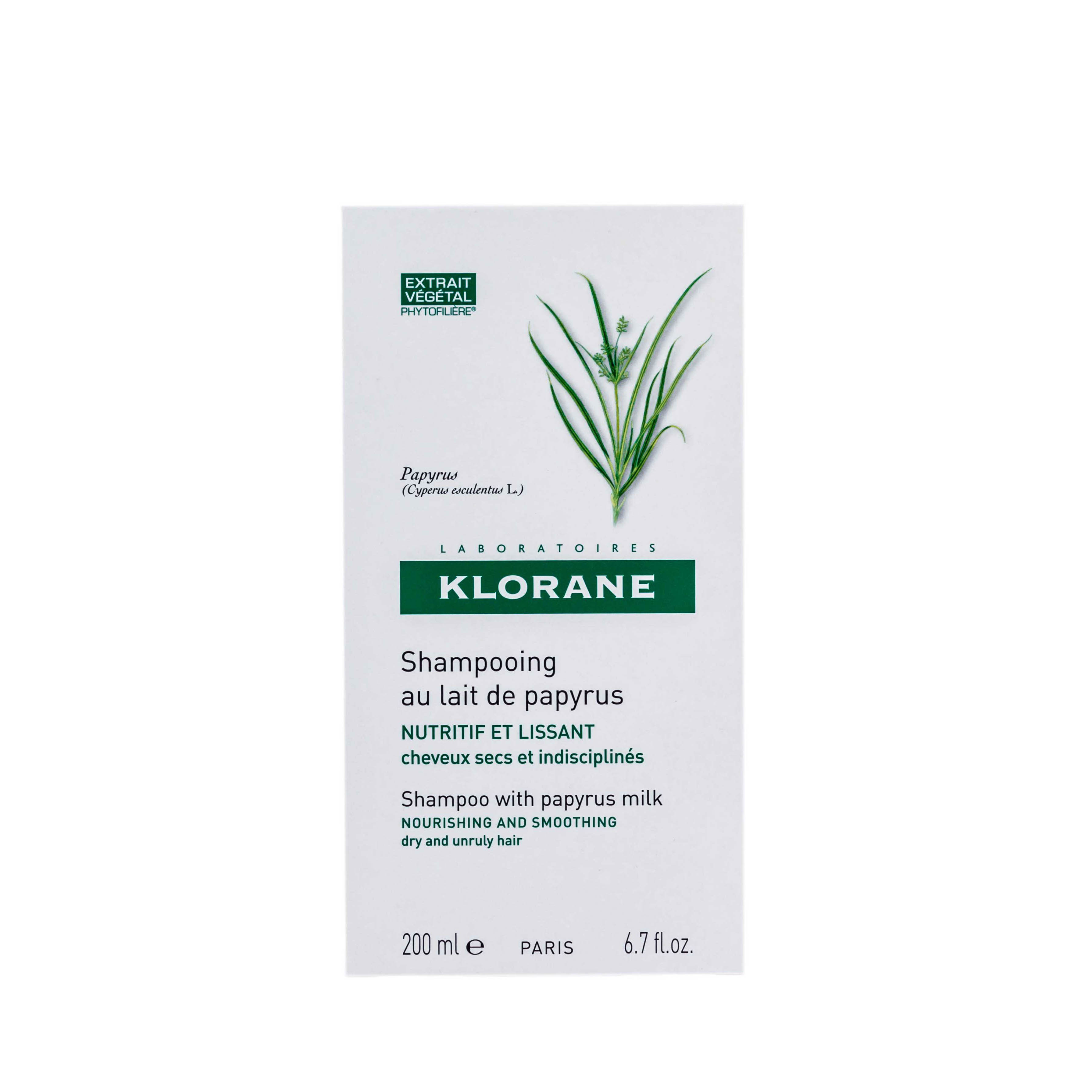 Клоран Разглаживающий шампунь с молочком Папируса 200мл (Klorane, Curling hair) фото 1