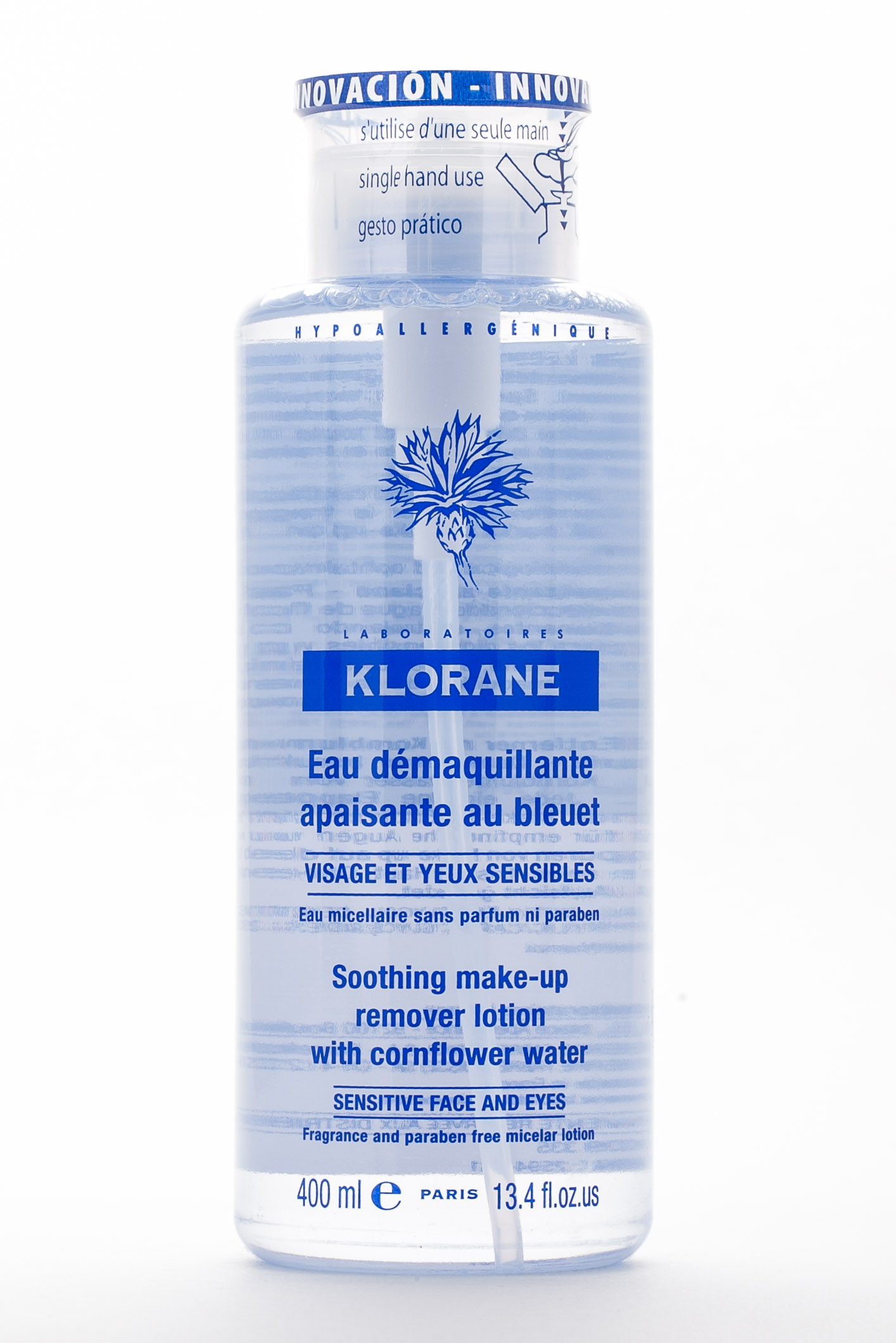 Клоран Очищающая вода с экстрактом василька 400 мл (Klorane, Eye Care Range) фото 0