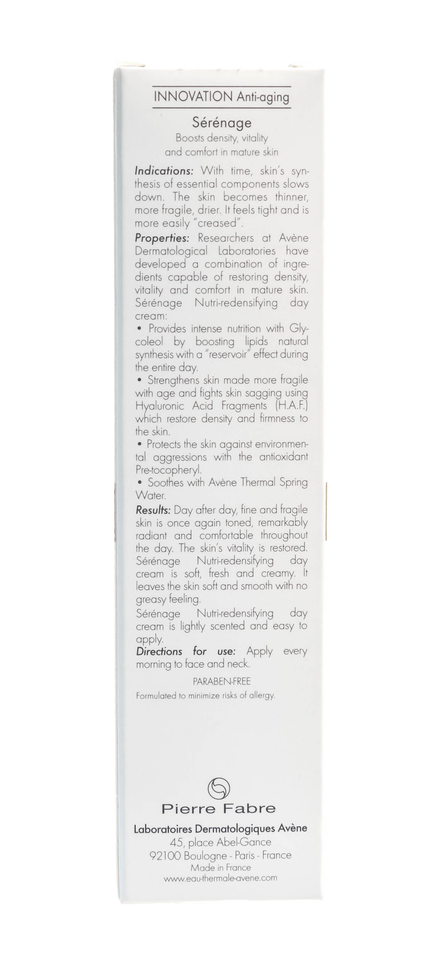 Авен Дневной крем от морщин для зрелой кожи Серенаж 40 мл (Avene, Serenage) фото 3