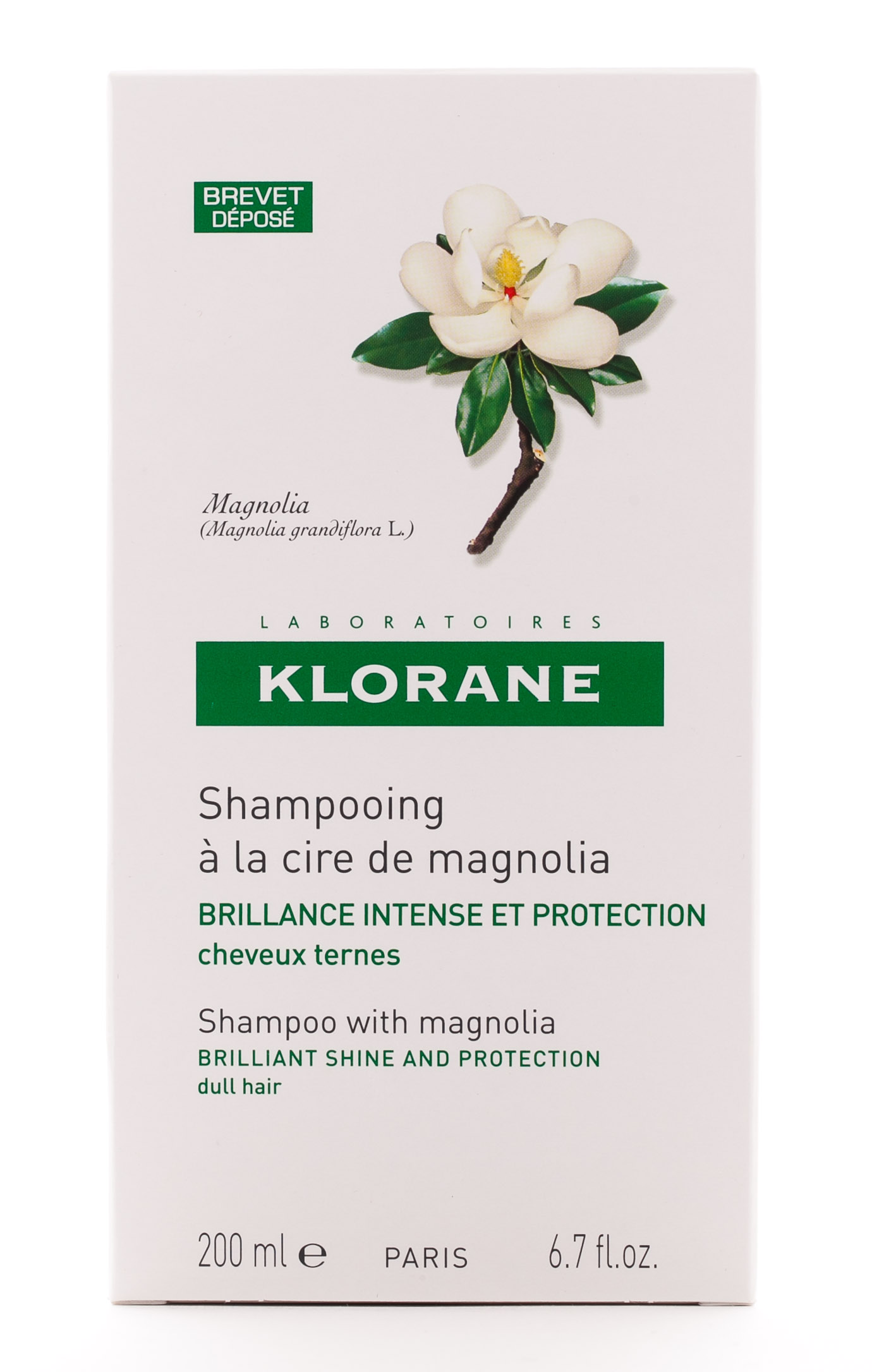 Клоран Шампунь с воском магнолии для интенсивного блеска и защиты тусклых волос, 200 мл (Klorane, Dull Hair) фото 1