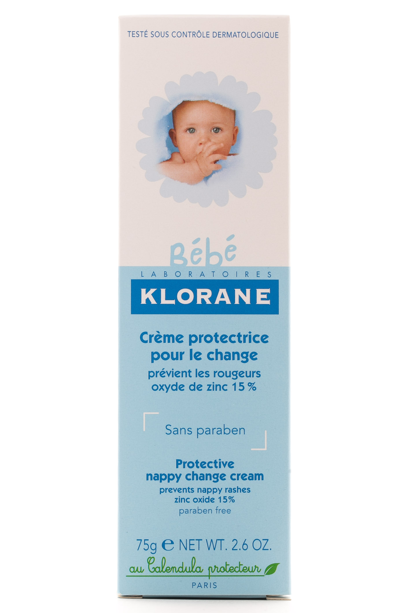 Клоран Крем защитный для смены подгузников 75 мл (Klorane, Klorane Bebe) фото 3