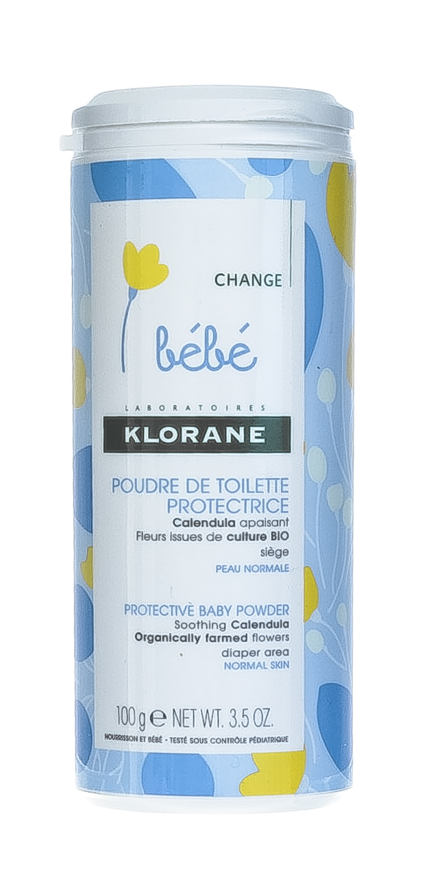 Клоран Детская присыпка для младенцев и малышей 100 гр (Klorane, Klorane Bebe) фото 1