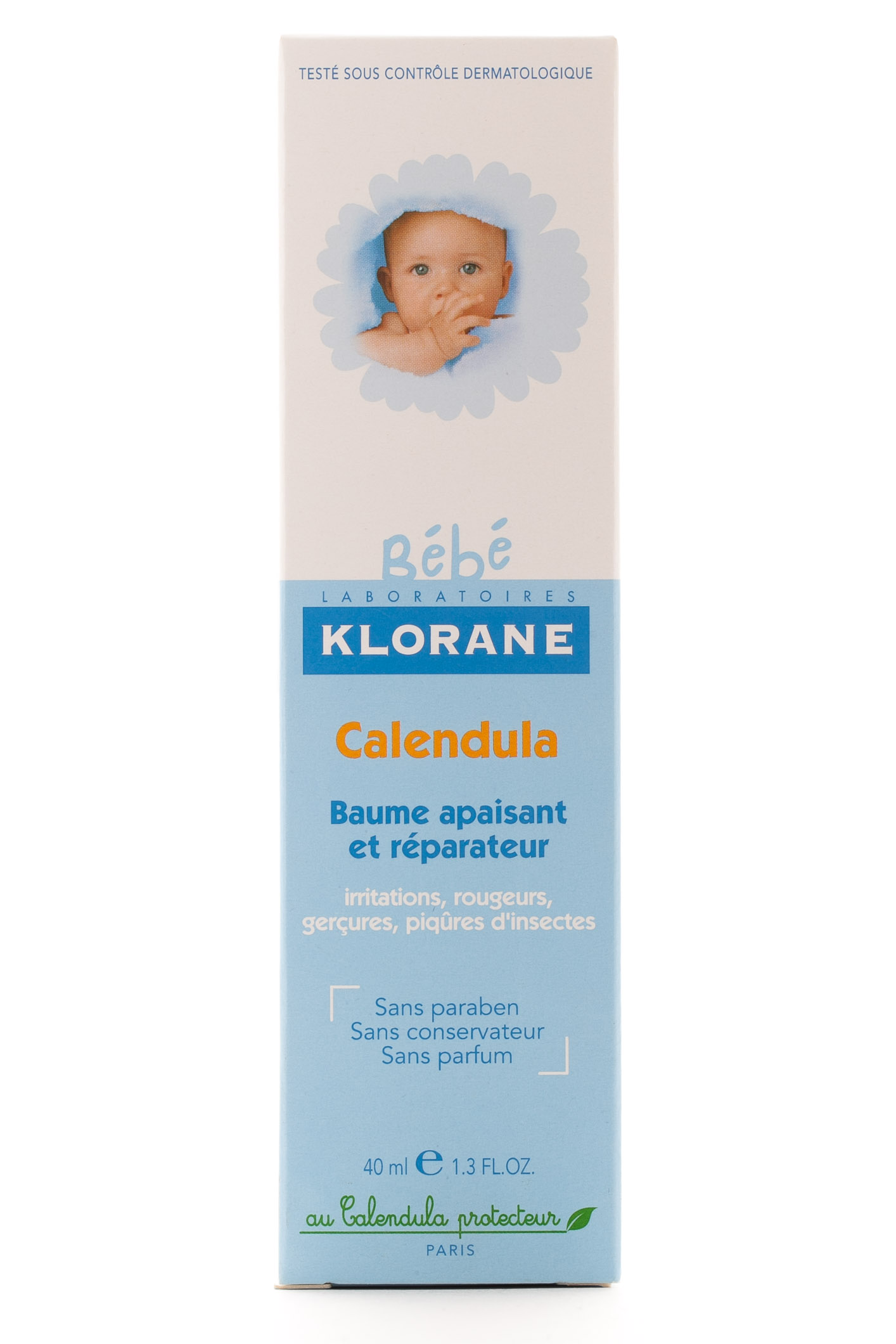 Клоран Бальзам смягчающий восстанавливающий с календулой 40 мл (Klorane, Bebe) фото 1