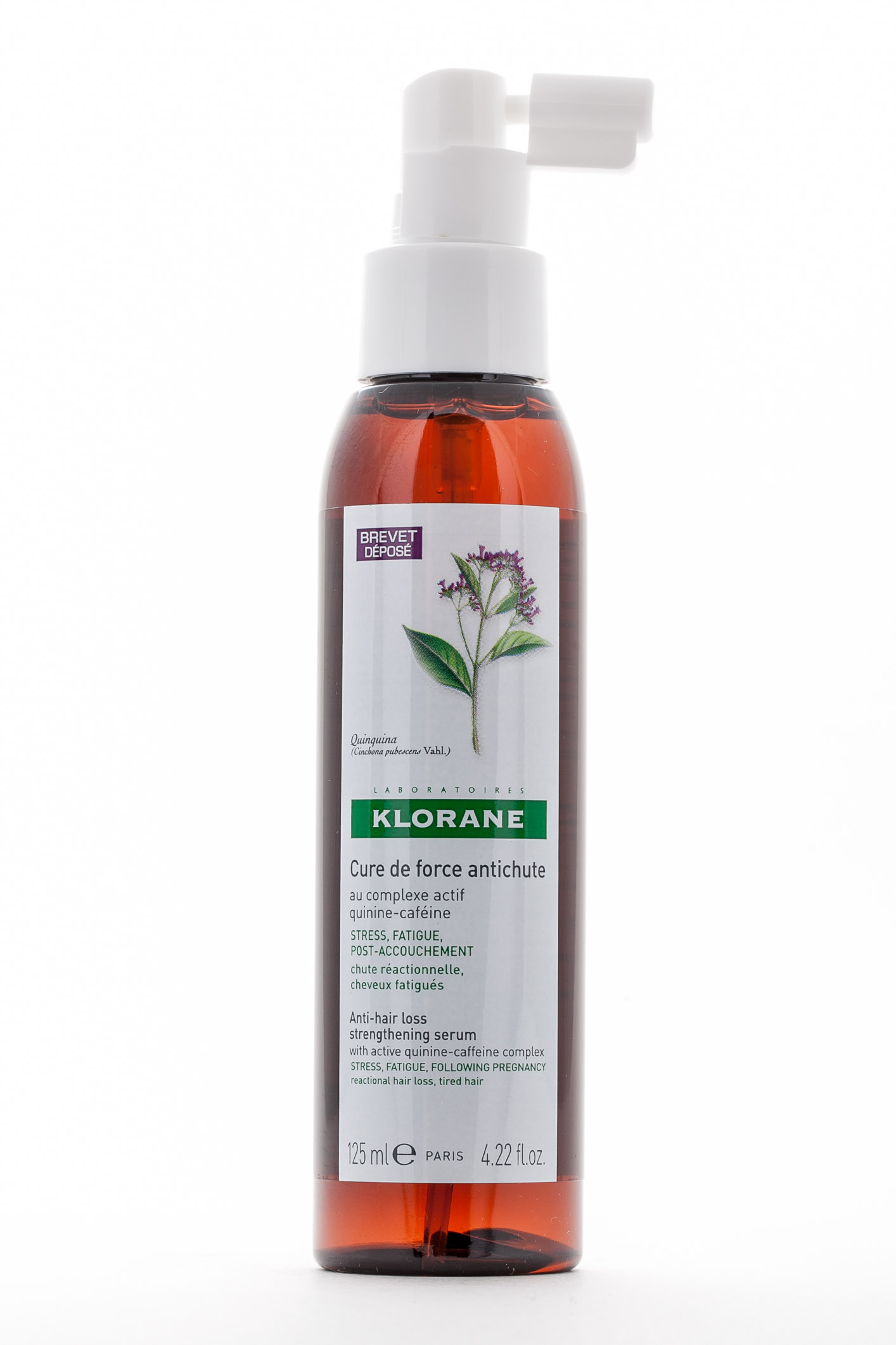 Клоран Концентрат укрепляющий с комплексом хинина и кофеина 125 мл (Klorane, Thinning Hair) фото 3