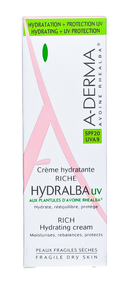 Адерма Hydralba UV Насыщенный увлажняющий крем 40 мл (A-Derma, Hydralba) фото 3