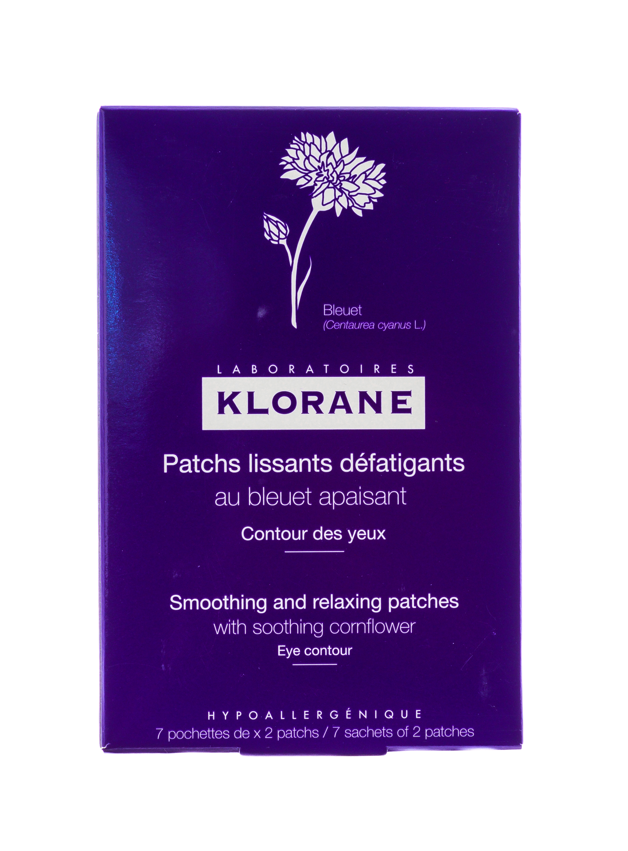 Клоран Успокаивающая маска -компресс для контура глаз 7х2 мл (Klorane, Eye Care Range) фото 0