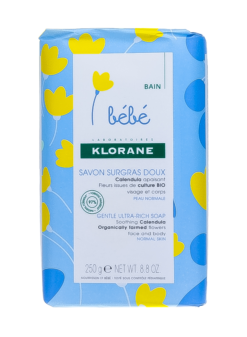 Клоран Нежное питательное детское мыло 250 гр (Klorane, Klorane Bebe) фото 1