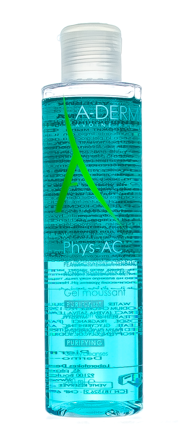 A-Derma Очищающий пенящийся гель, 200 мл (A-Derma, Phys-AC)