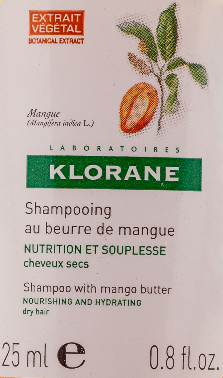 Клоран Шампунь с маслом Манго увлажняющий и питатающий 25 мл (Klorane, Dry Hair) фото 2