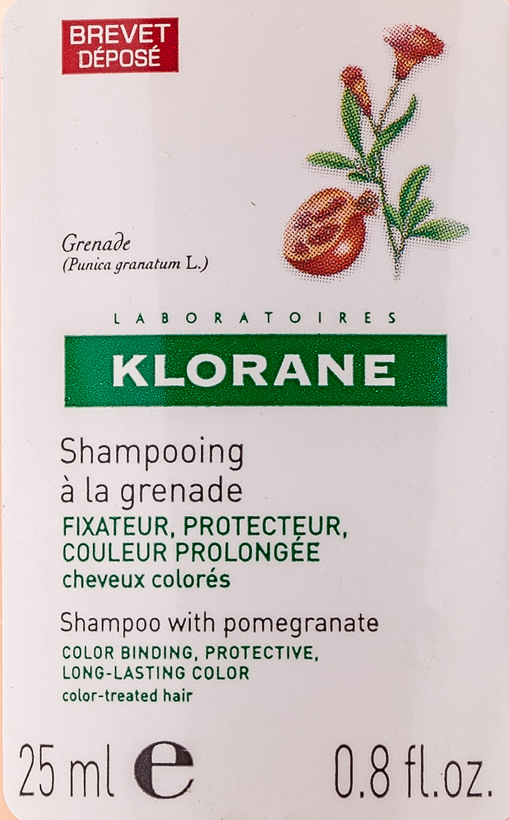 Клоран Шампунь с Гранатом  для окрашенных волос 25 мл (Klorane, Coloured Hair) фото 1