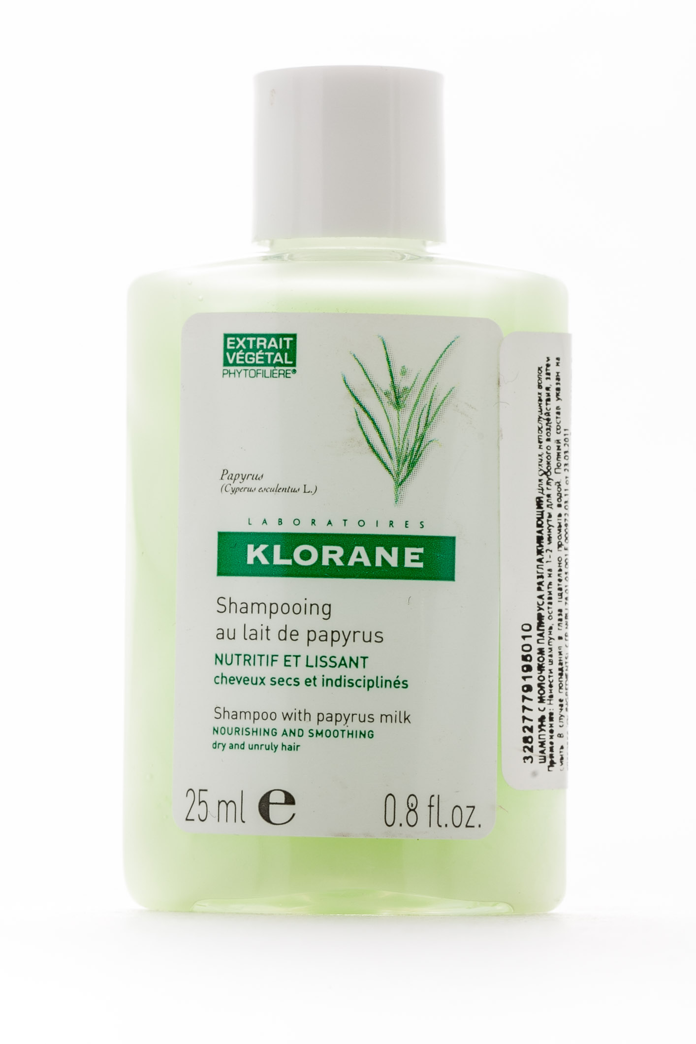 Клоран Разглаживающий шампунь с молочком Папируса 25 мл (Klorane, Curling hair) фото 2