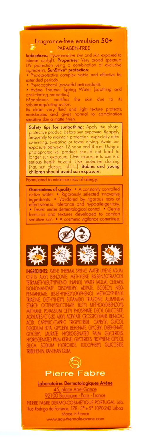 Авен Солнцезащитная эмульсия SPF 50+, 50 мл (Avene, Suncare) фото 5