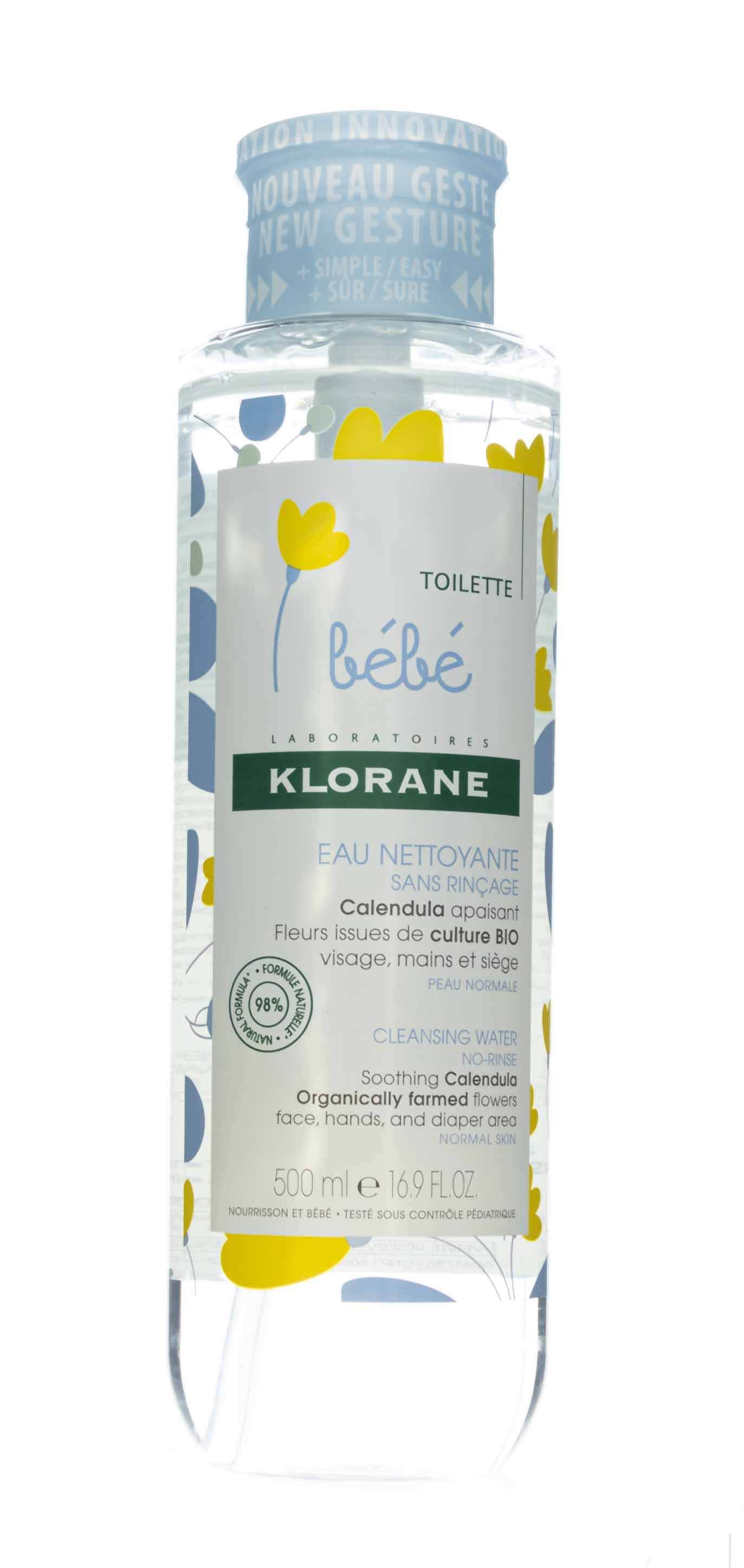 Клоран Детская очищающая вода 500 мл (Klorane, Календула) фото 2