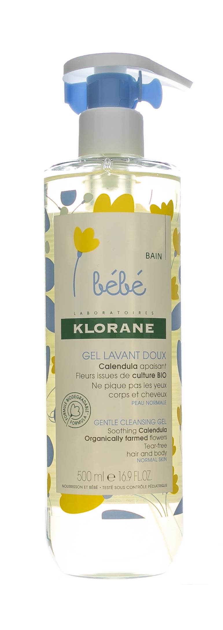 Клоран Нежный очищающий  гель  500 мл (Klorane, Klorane Bebe) Клоран Нежный очищающий  гель  500 мл (Klorane, Klorane Bebe) фото 1