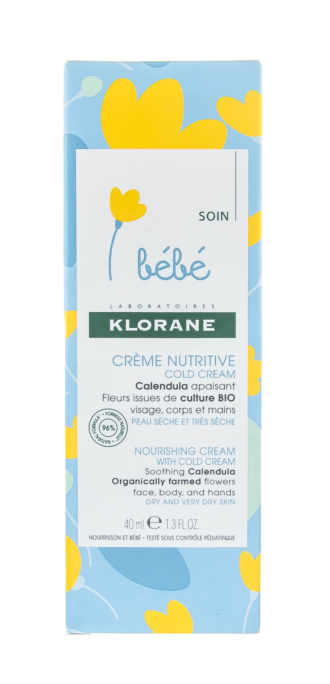 Клоран Бебе Детский увлажняющий крем с экстрактом календулы 40 мл (Klorane, Klorane Bebe) Клоран Бебе Детский увлажняющий крем с экстрактом календулы 40 мл (Klorane, Klorane Bebe) фото 1