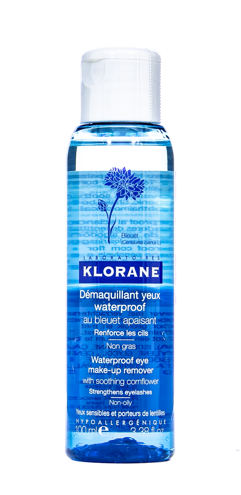 Клоран Двухфазный лосьон для снятия водостойкого макияжа с глаз 100 мл (Klorane, Eye Care Range) фото 1