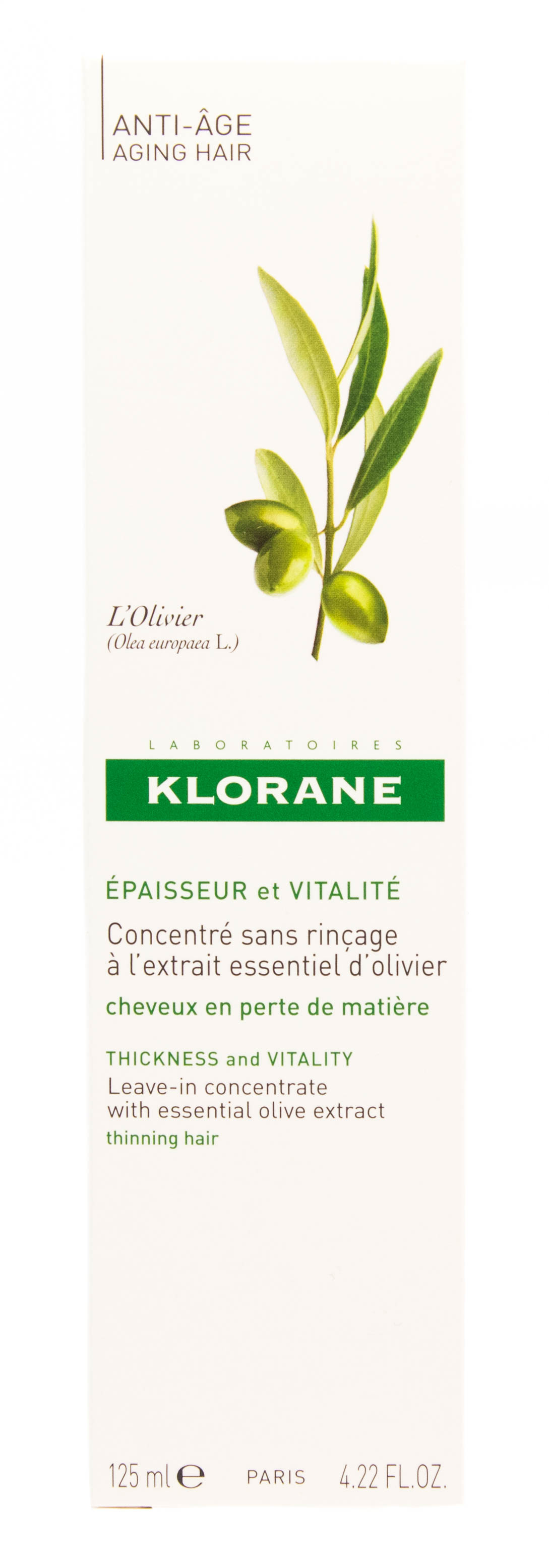 Клоран Несмываемый концентрат с экстрактом оливы, 125 мл (Klorane, Aging Hair) фото 1