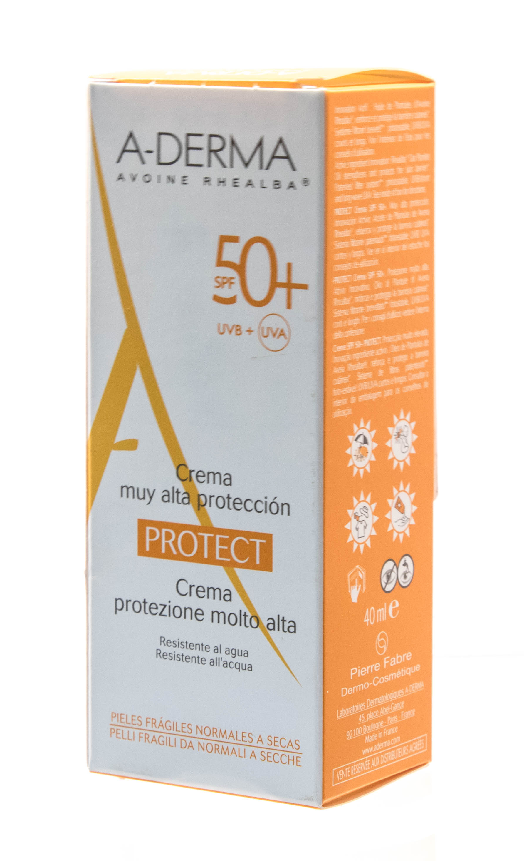 Адерма Протект Cолнцезащитный крем SPF 50+, 40 мл (A-Derma, Protect) фото 0