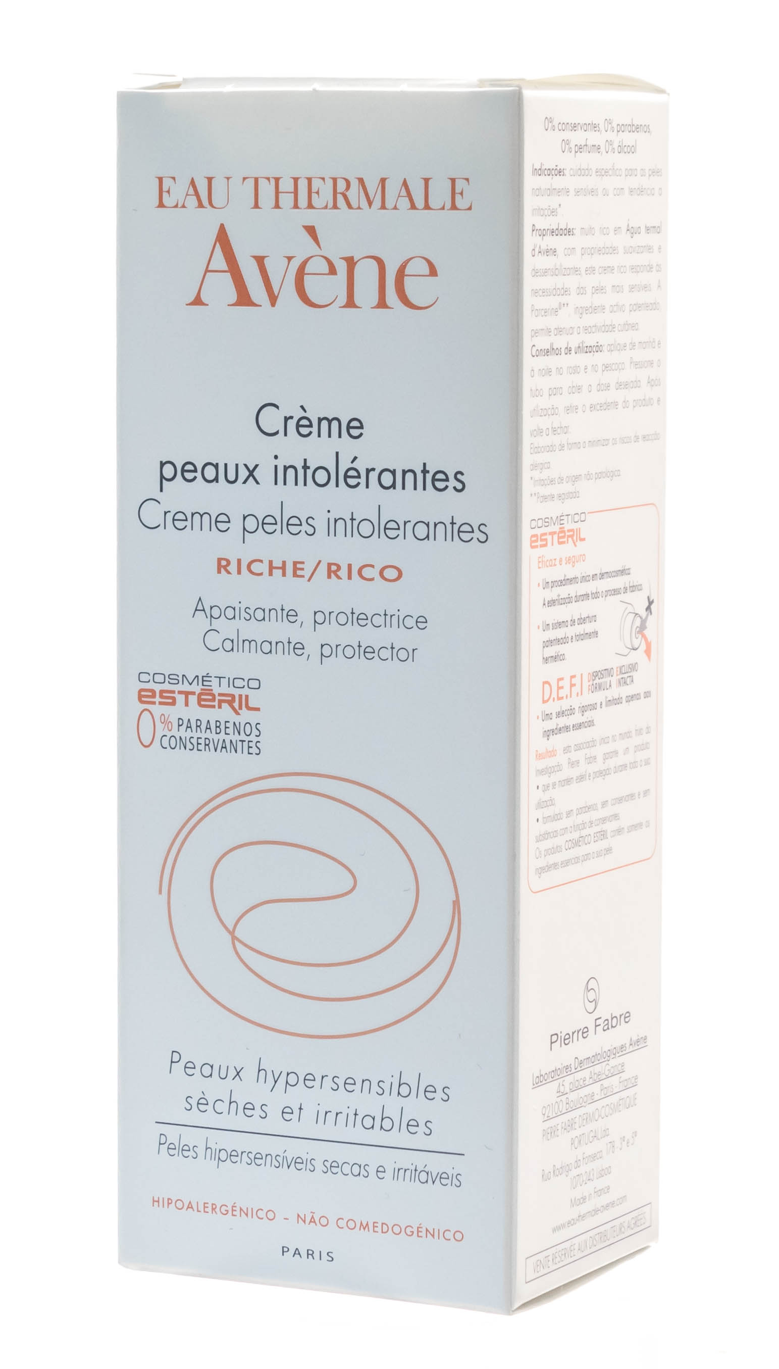 Авен Восстанавливающий насыщенный крем для сверхчувствительной кожи D.E.F.I., 50 мл (Avene, Intolerantes) фото 1