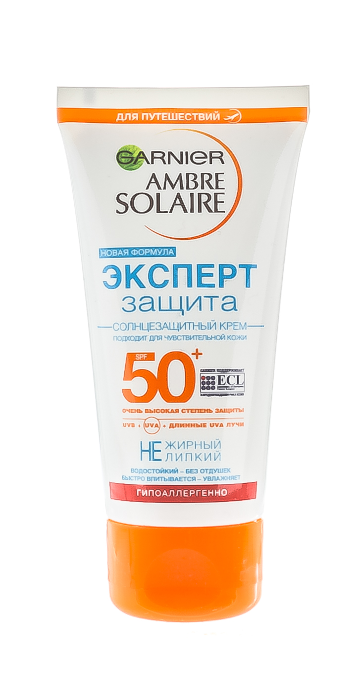 Гарньер Водостойкий солнцезащитный крем Ambre Solaire, Эксперт Защита, SPF 50+, 50 мл (Garnier, Amber solaire) Гарньер Водостойкий солнцезащитный крем Ambre Solaire, Эксперт Защита, SPF 50+, 50 мл (Garnier, Amber solaire) фото 2
