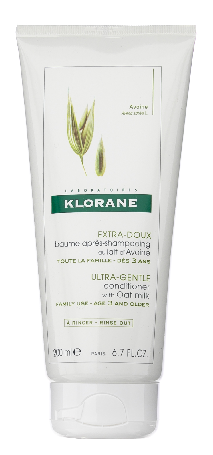 Клоран Бальзам-ополаскиватель с молочком Овса 200 мл (Klorane, Ultra Gentle) фото 2