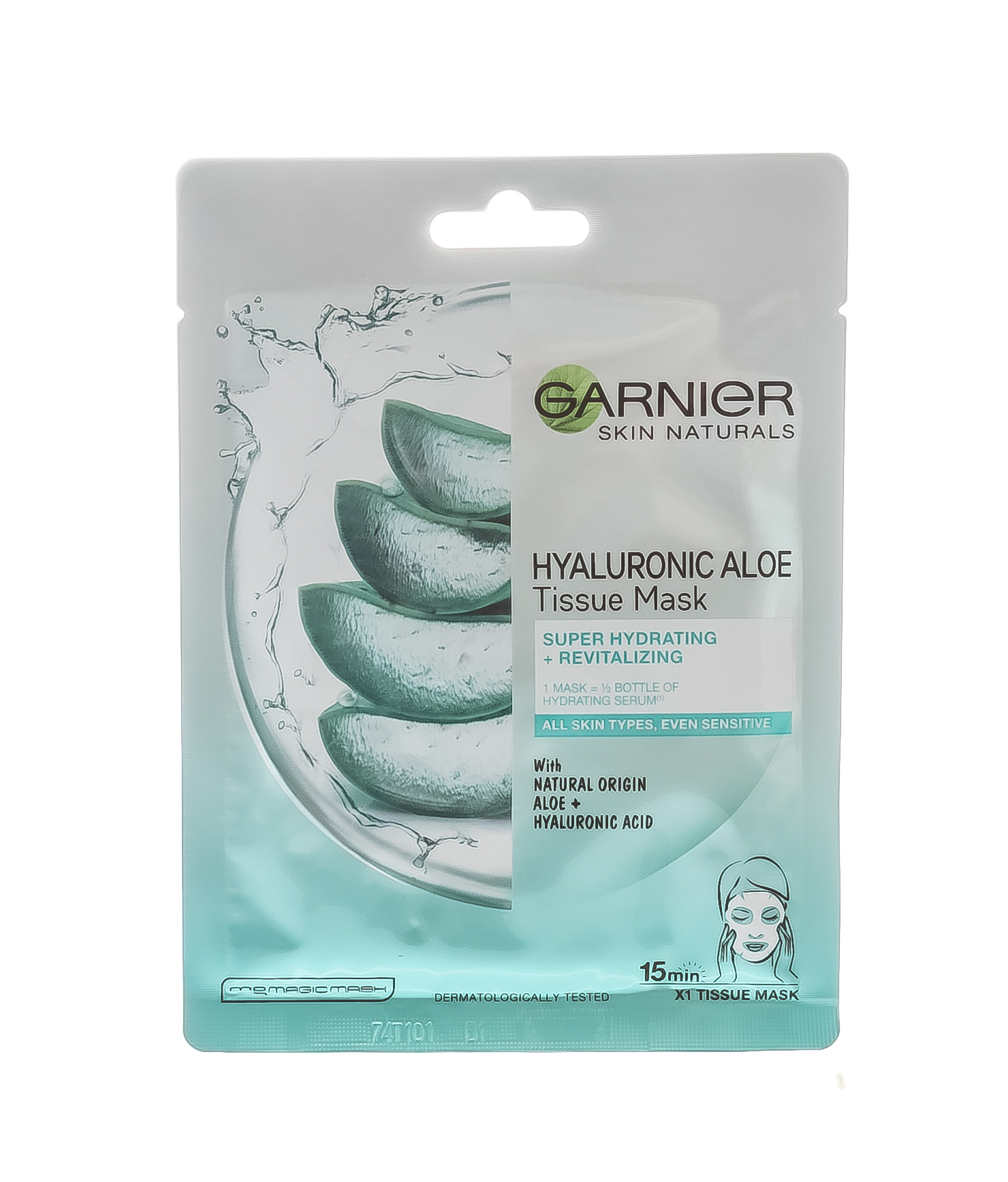 Гарньер Гиалуроновая тканевая Алоэ-маска, 32 г (Garnier, Skin Naturals) фото 2