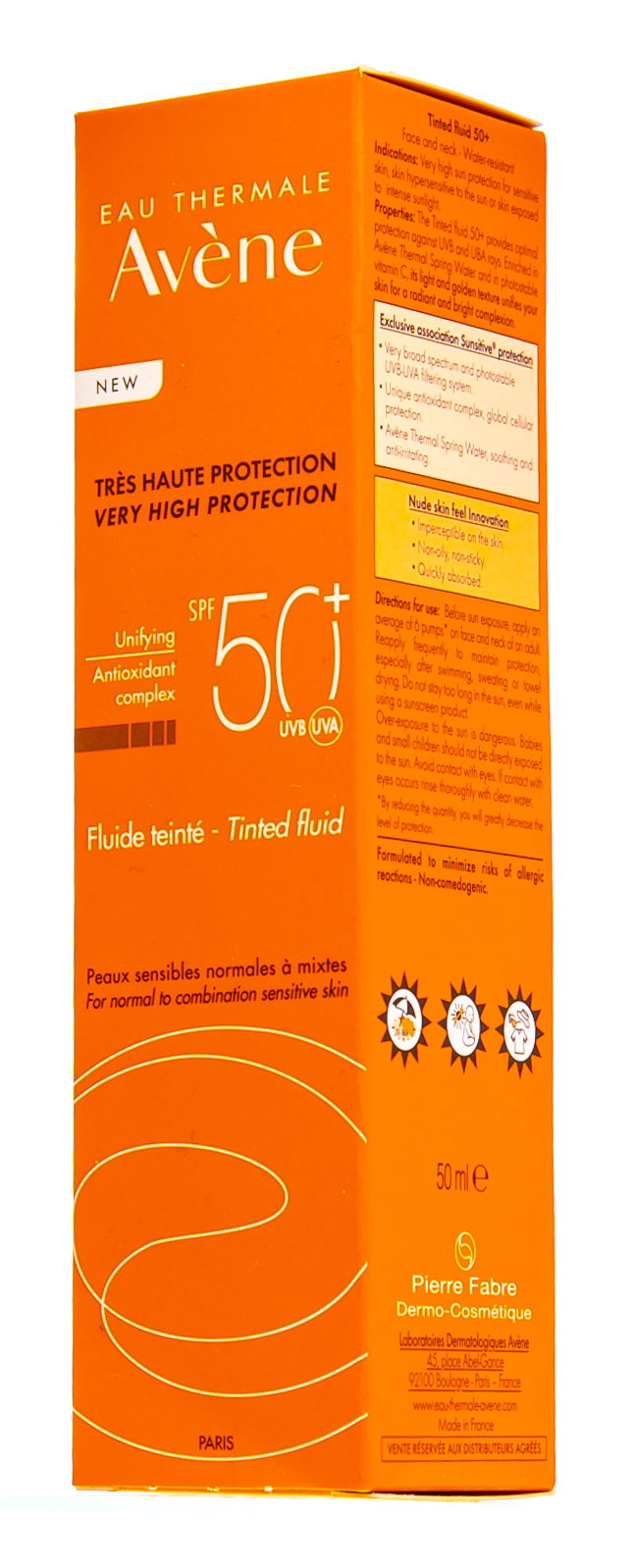 Авен Солнцезащитный флюид с тонирующим эффектом SPF 50, 50 мл (Avene, Suncare) Авен Солнцезащитный флюид с тонирующим эффектом SPF 50, 50 мл (Avene, Suncare) фото 2