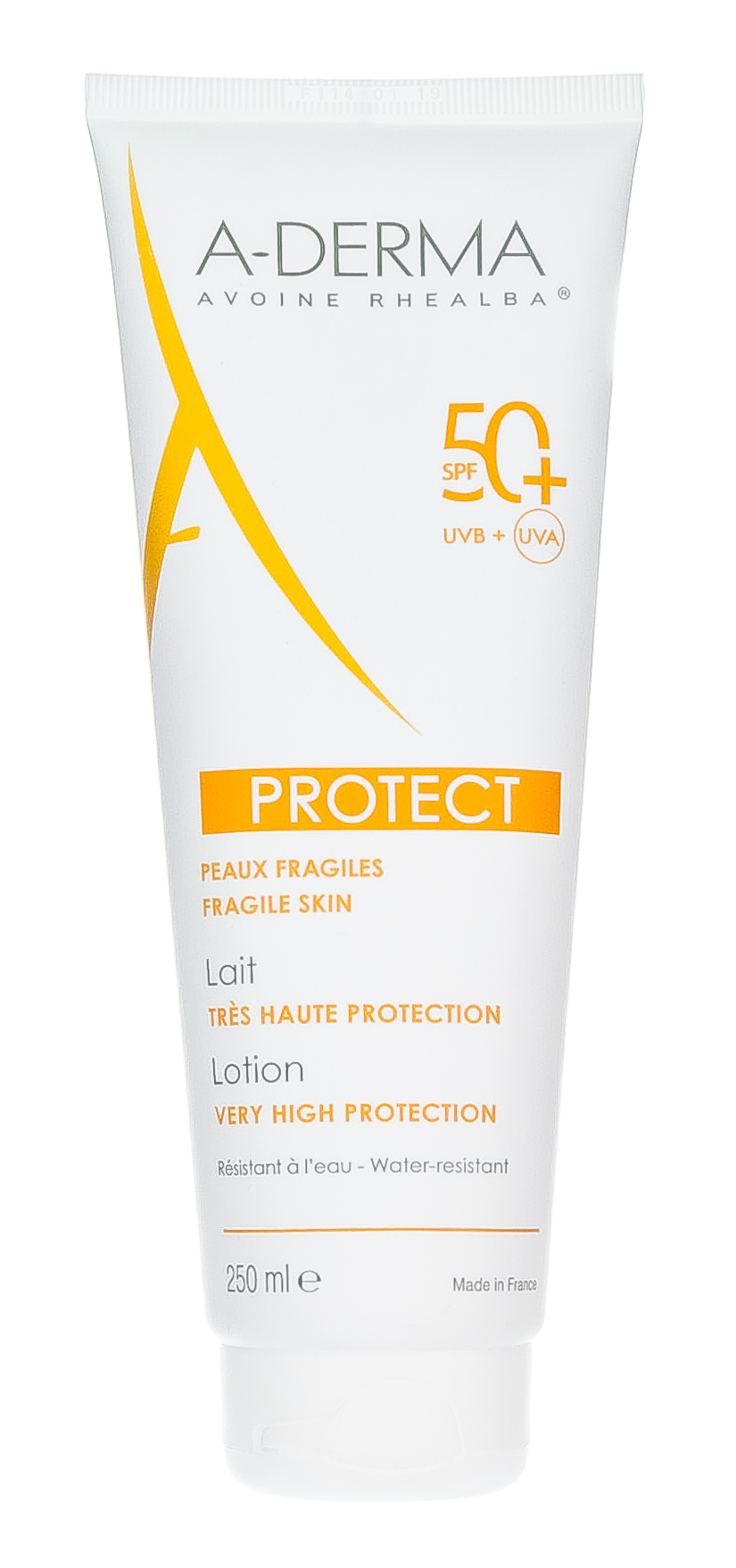 Адерма Солнцезащитный лосьон с высокой степенью защиты SPF 50+, 250 мл (A-Derma, Protect) фото 1