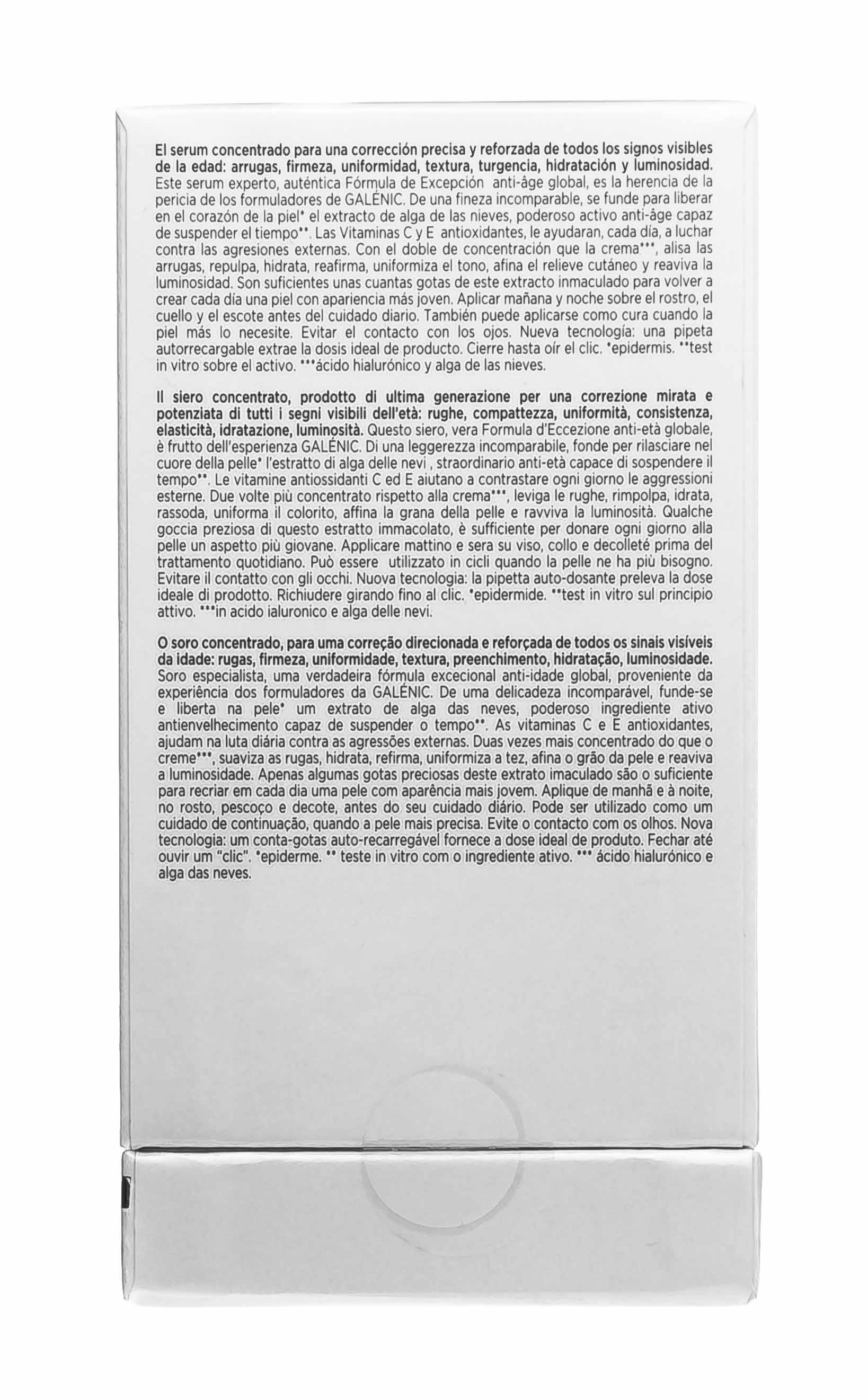 Галеник Сыворотка для лица 30 мл (Galenic, Secret d'excellence) фото 3