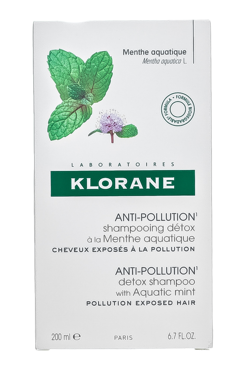 Клоран Детокс-шампунь с экстрактом водной мяты 200 мл (Klorane, Mint) фото 1