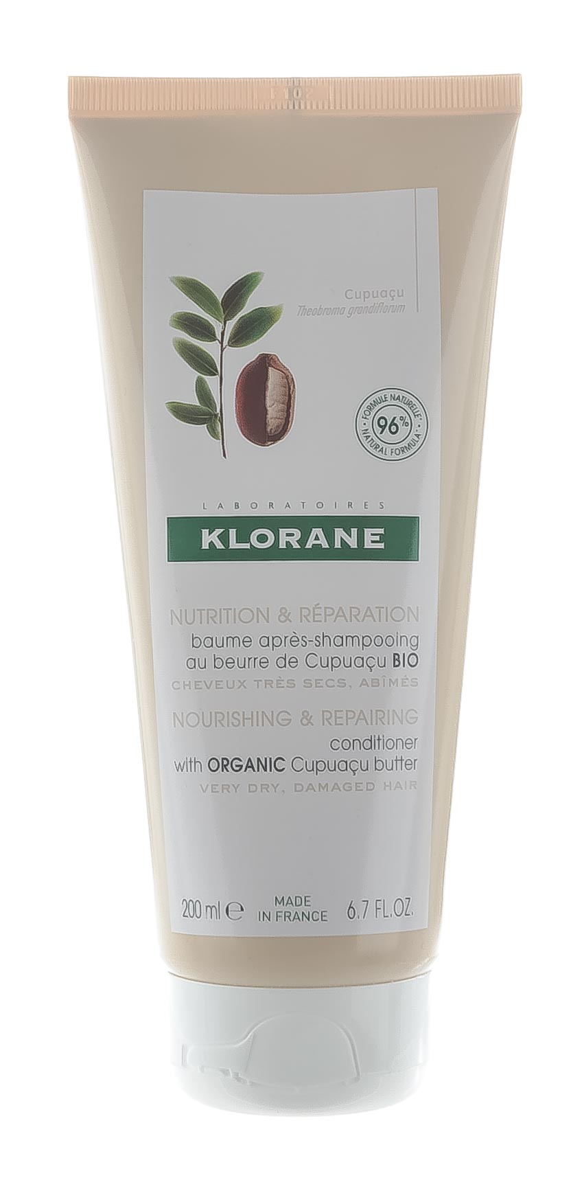 Клоран Бальзам для волос с органическим маслом Купуасу 200 мл (Klorane, Cupuacu) фото 1