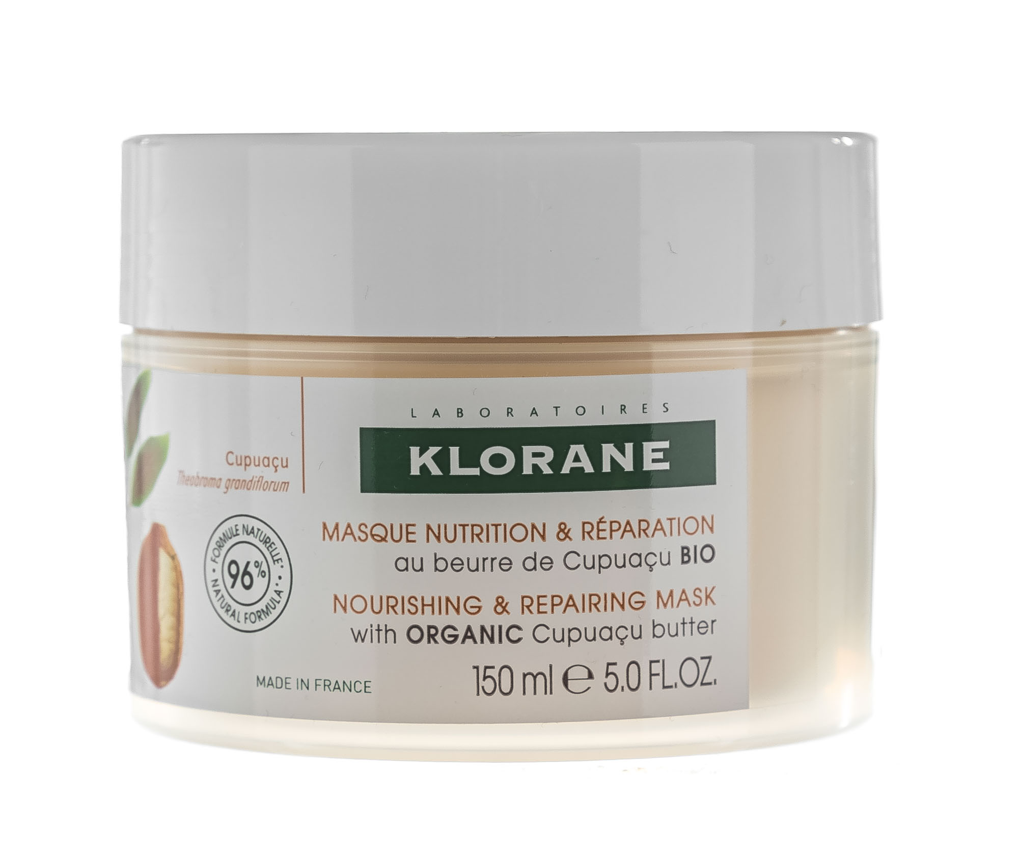 Клоран Маска питательная и восстанавливающая для волос с органическим маслом Купуасу 150 мл (Klorane, Cupuacu) фото 1