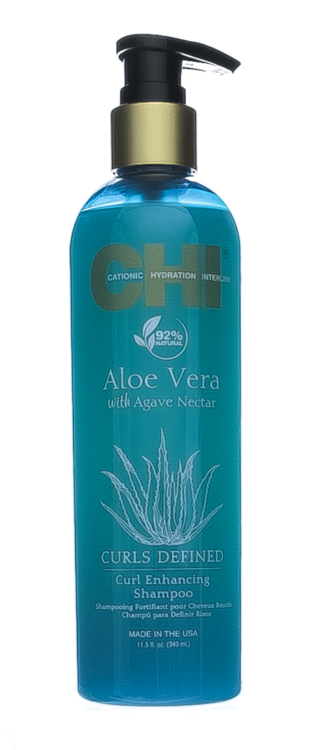 Чи Шампунь для вьющихся волос с Нектаром Агавы и Алоэ Вера Curl Enhancing Shampoo, 340 мл (Chi, Aloe Vera) фото 1